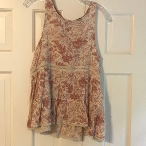 Flowy floral tank top
